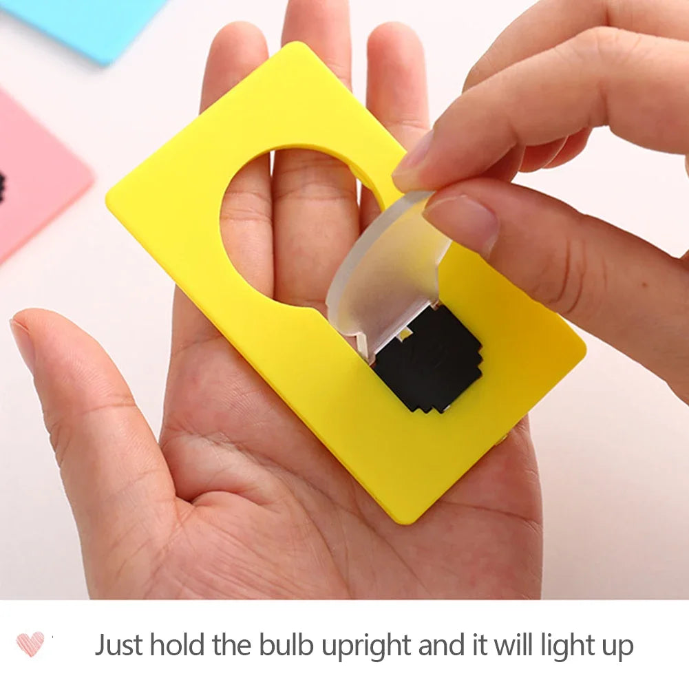 2-in-1 Card Phone Stand with LED Night Light | Ultra-Slim
