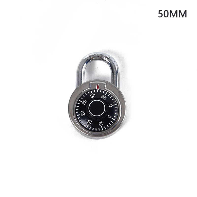 Practical Turntable Password Lock Retro Turntable Metal Mini Keyless Padlock For Safe Deposit Box Drawer Locker Small Padlock Oasis Select A2