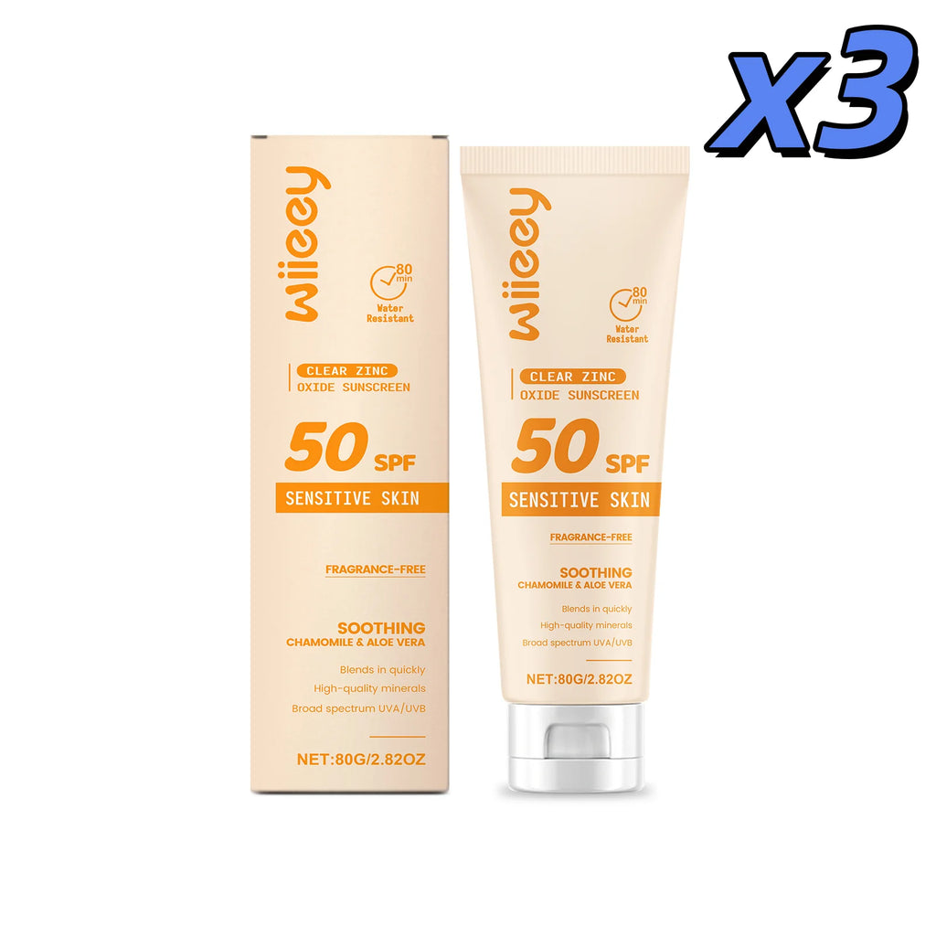 SPF 50+ Children Mild Sunscreen Cream Not Irritating Prevent UVA/UVB Sunburn Refresh Moisturize Nourish Children Sunscreen Cream Oasis Select 80g X 3pcs