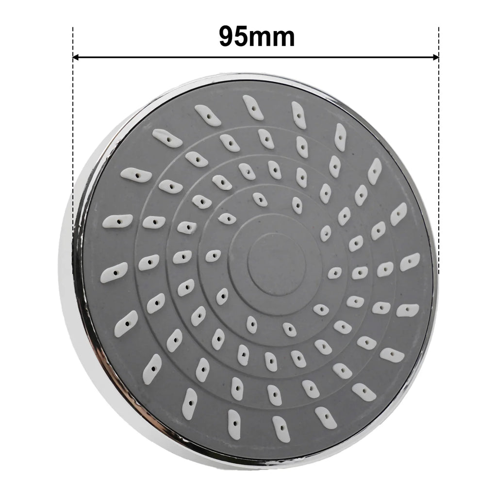 Shower Head Sprayer Adjustable Rainfall Wall-Mounted Chrome ABS Plastic High-Pressure Shower Heads Bathroom Fixture Accessories Oasis Select