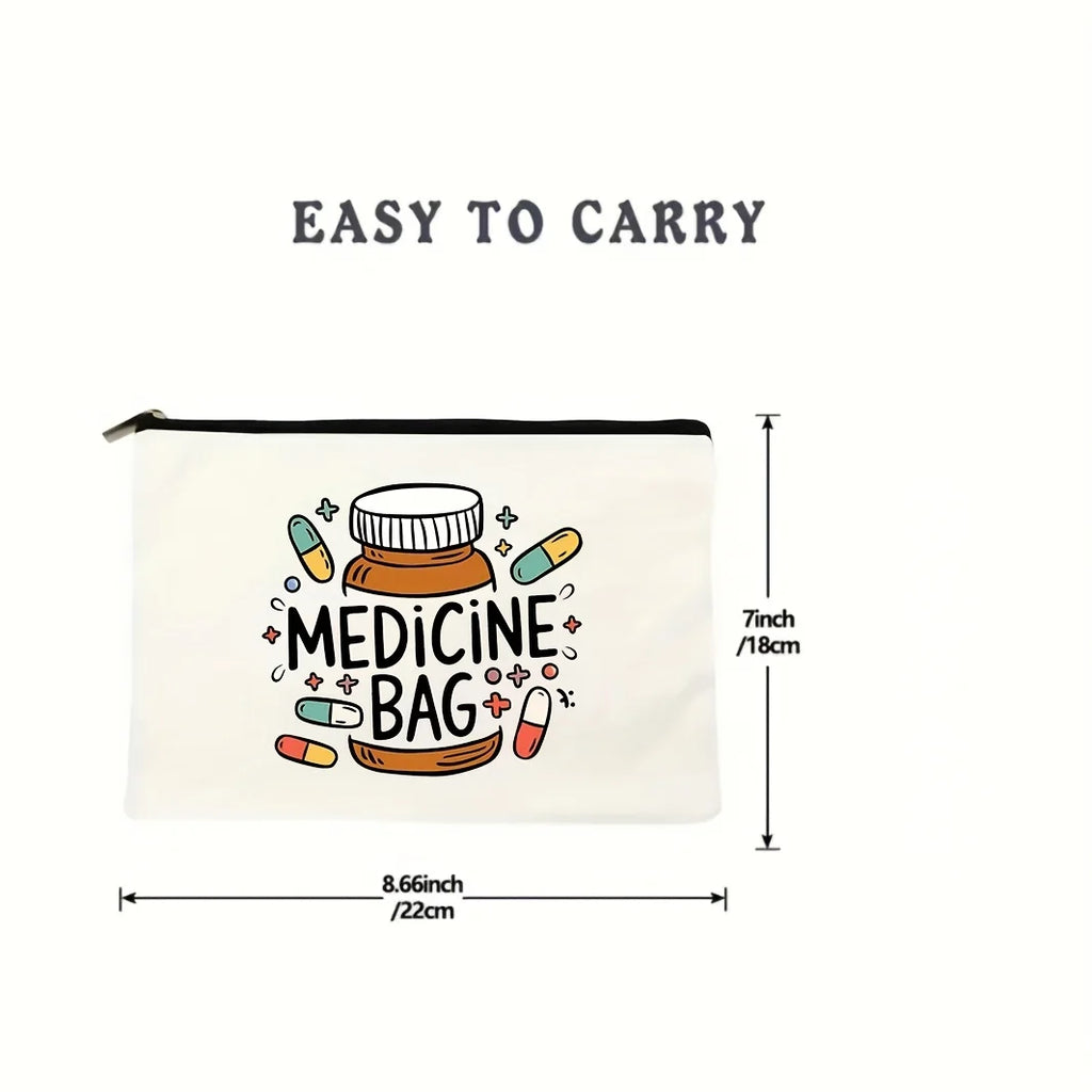 Cosmetic Travel Bag, Zippered Toiletry Pouch, Pencil Case, Organizer Bag, Ladies' Handbag, Perfect Gift for Friends and Teachers Oasis Select