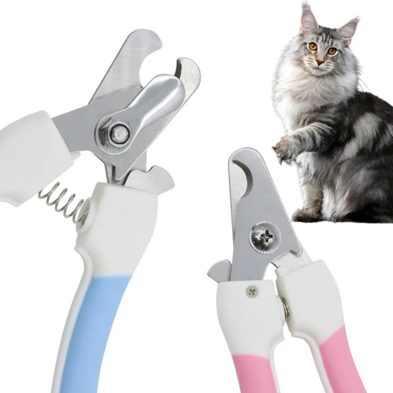 Pet Nail Clippers for Dogs & Cats | Safety Guard & Steel Blades