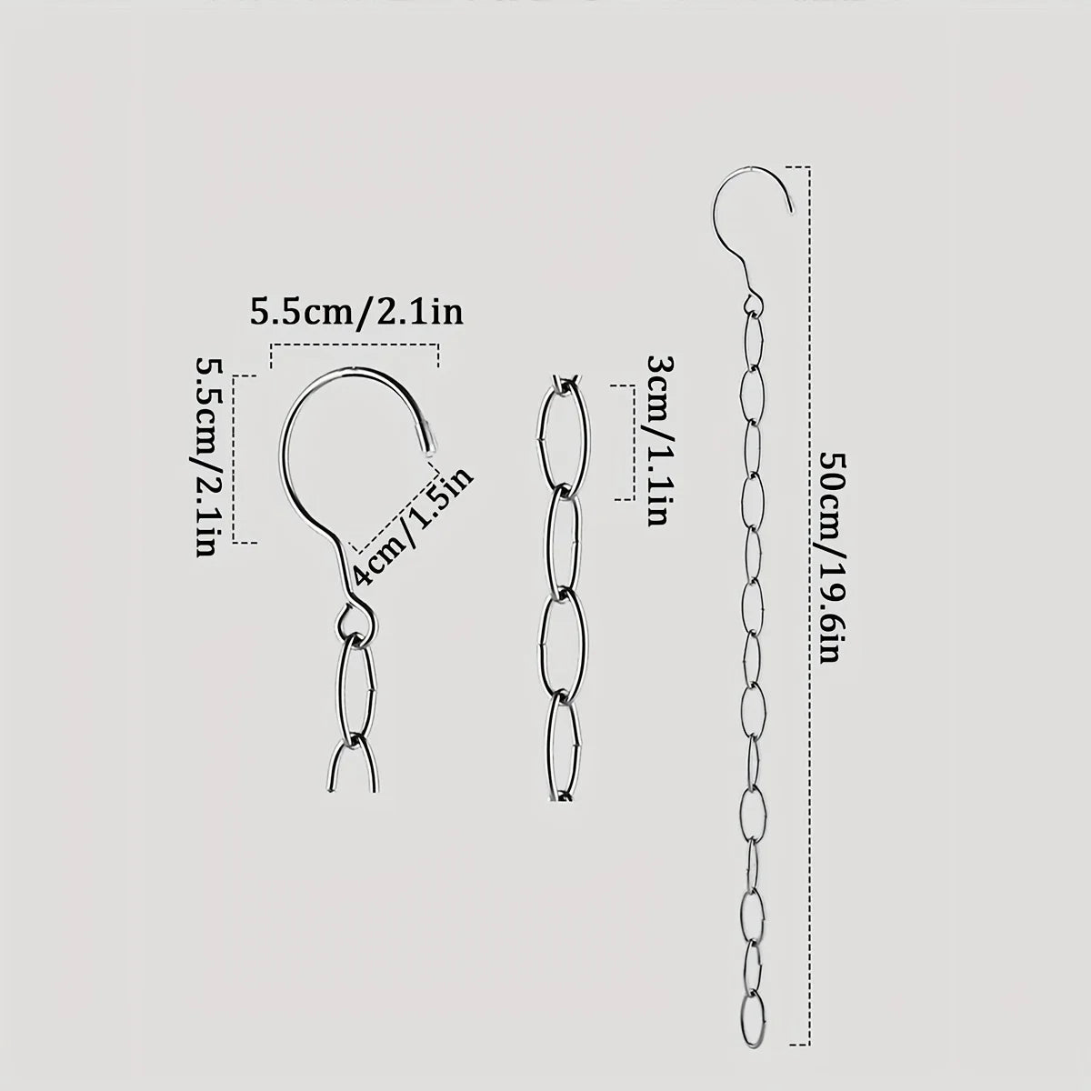 Clothing Link Hook Stainless Steel Hanging Chain Oasis Select