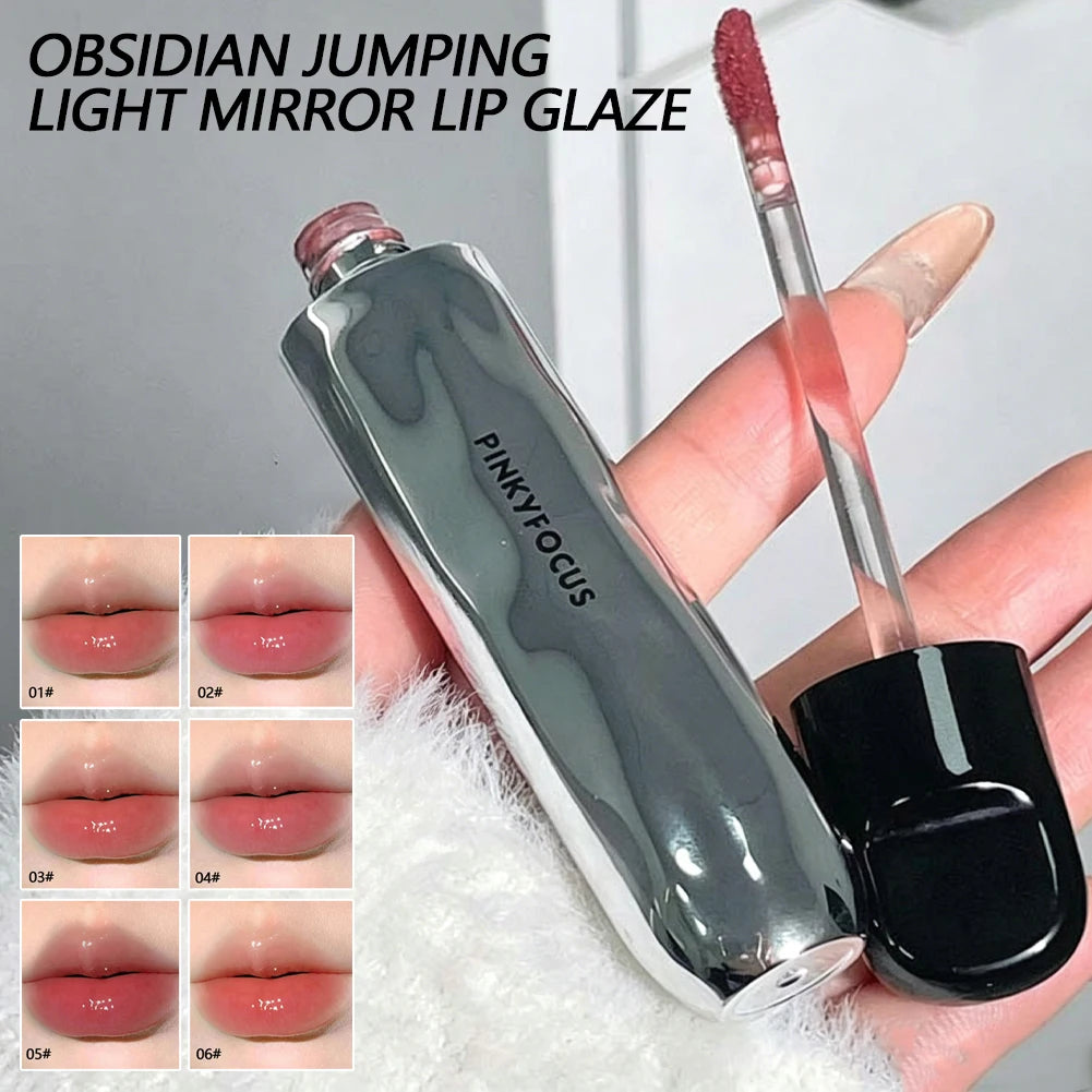 Juicy Glass Finish Lip Gloss Hydrating Plumping Shiny Lip Tint Lightweight Nude Pink Mirror Liquid Lip Beauty Product Oasis Select