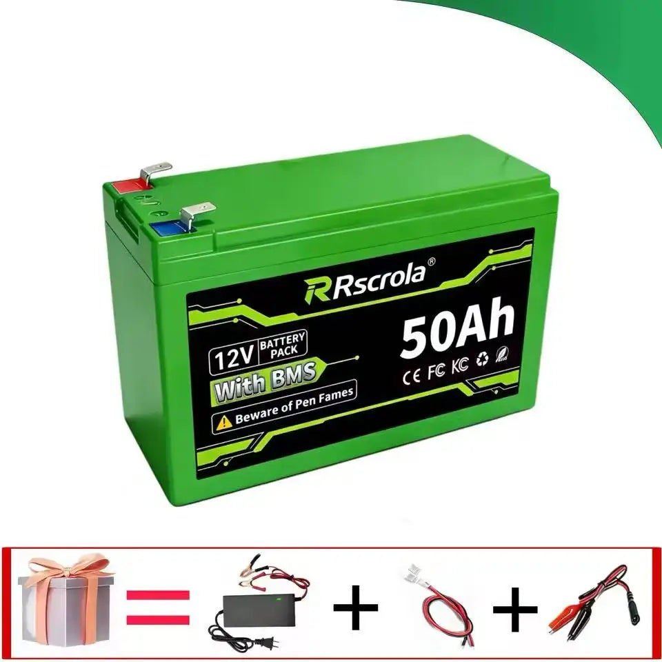 12V 50000mAh 18650 Rechargeable Li-ion Battery 3S5P 3S6P 3S7P，with Charger，For Sprayer, Kids Car, Scale, Access Control Oasis Select 12V 50000mAh