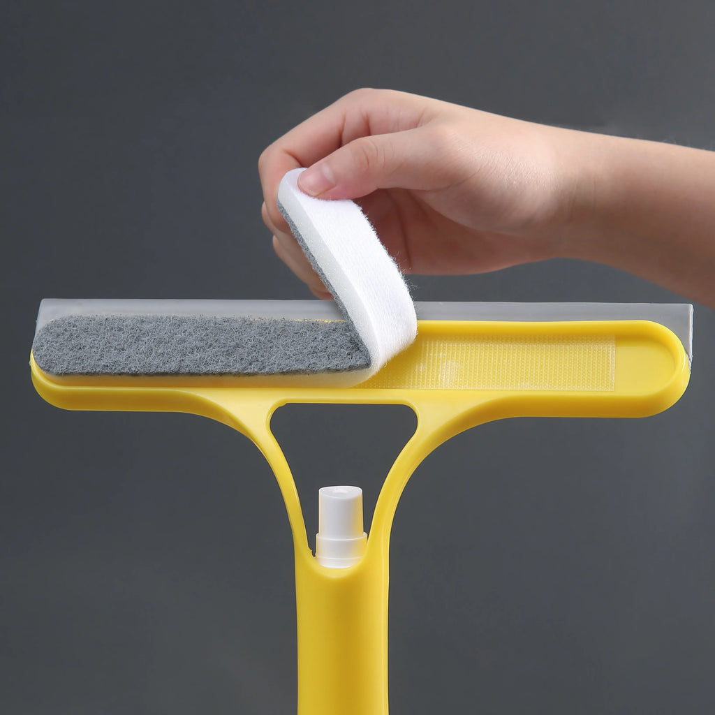 3-in-1 Glass Cleaning Tool for Home Bathroom Mirror and Windows, Water Wiper Squeegee for Shower and Glass Surfaces Oasis Select
