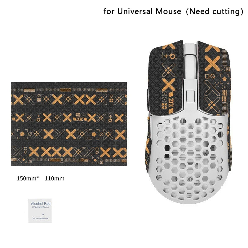 15*11cm DIY Anti-Slip Wireless Gaming Universal Style Mouse Sticker Sweat-Proof Mouse Grip Tape Wear-Resistant PC Desktop Laptop Oasis Select A4