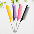 4 Candy Colors Hair Styling Pointy Tail Comb Set Anti-static Comb for Wig, Partition, Braid, Hair Dye, and Highlights Hair Tools Oasis Select TZ06926-4Pcs-Random