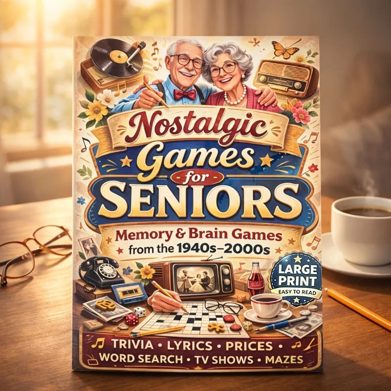 Two large-sized nostalgic activity manuals, specially designed for the elderly as brain-training games Oasis Select Default Title