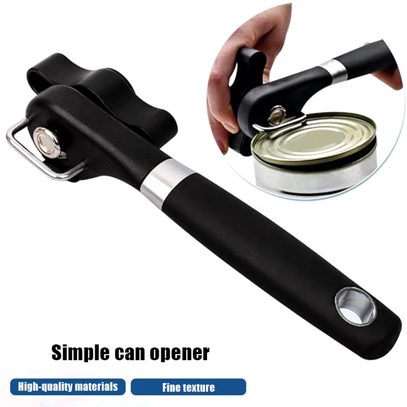 Manual Safety Can Opener Stainless Steel Can Knife Household Single-Handle Side Multi-Functional Can Opener Oasis Select