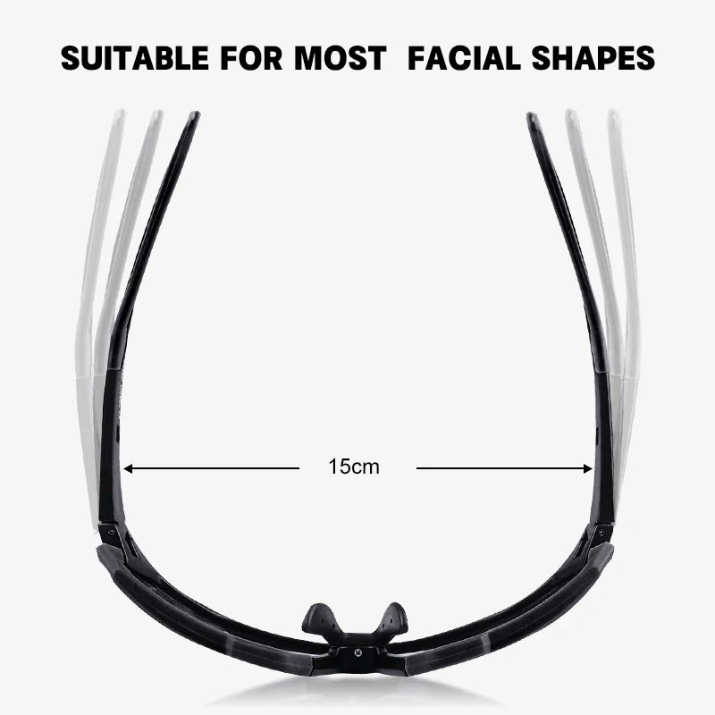 Photochromic Sports Glasses Men's and Women's Polarized Bike Eyewear Mountain MTB Cycling UV400 Sunglasses Bicycle Road Goggles Oasis Select