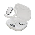 Wireless Ear Hanging Headset, Noise Reduction Hanging Earphones, Waterproof Ear Earphones For Sports Work Running Walking Oasis Select WHITE