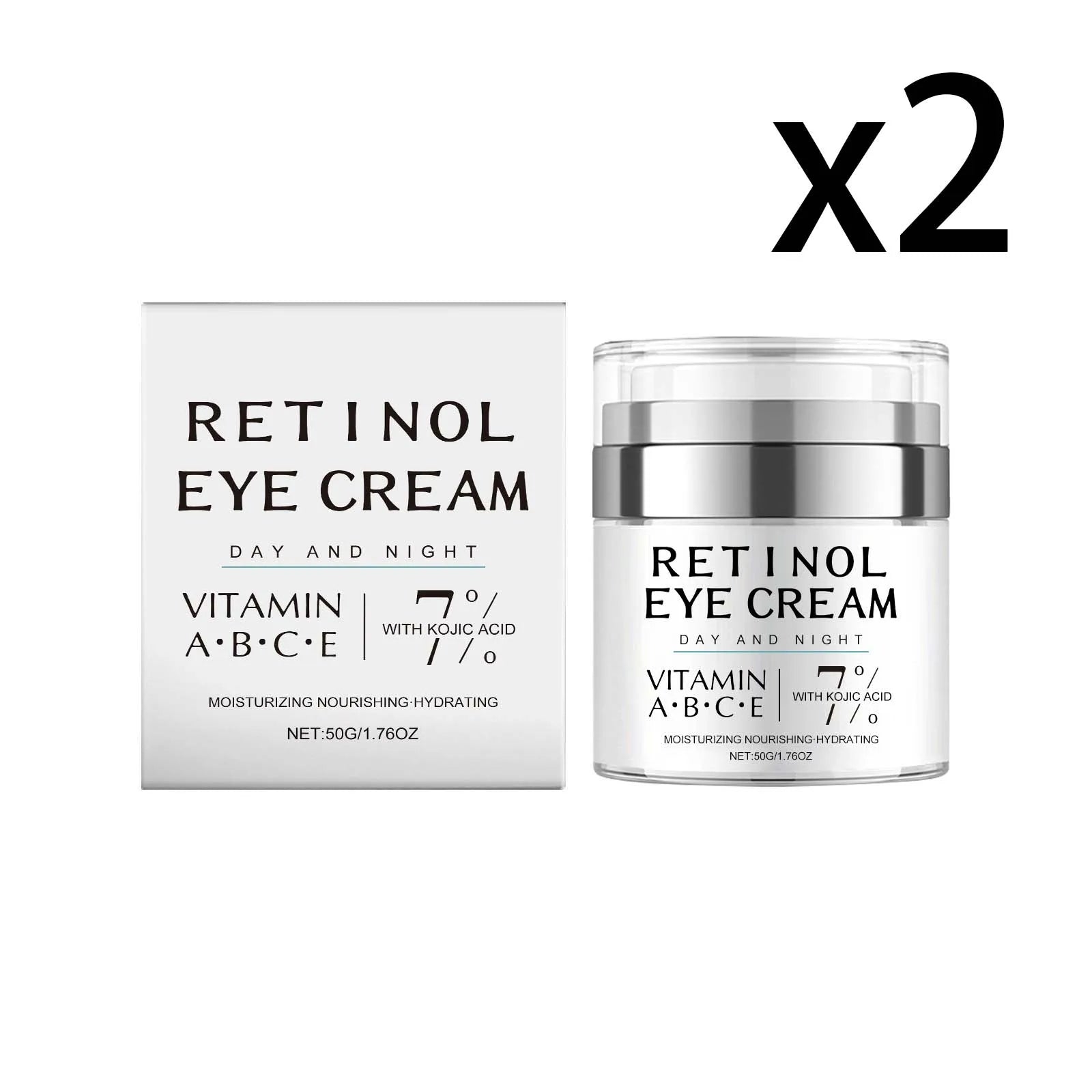 Retinol Firming Eye Cream Promote Skin Microcirculation Improve Drying Relieve Eye Bags Inhibit Melanin Moisturizing Eye Cream Oasis Select 2x50g 50g