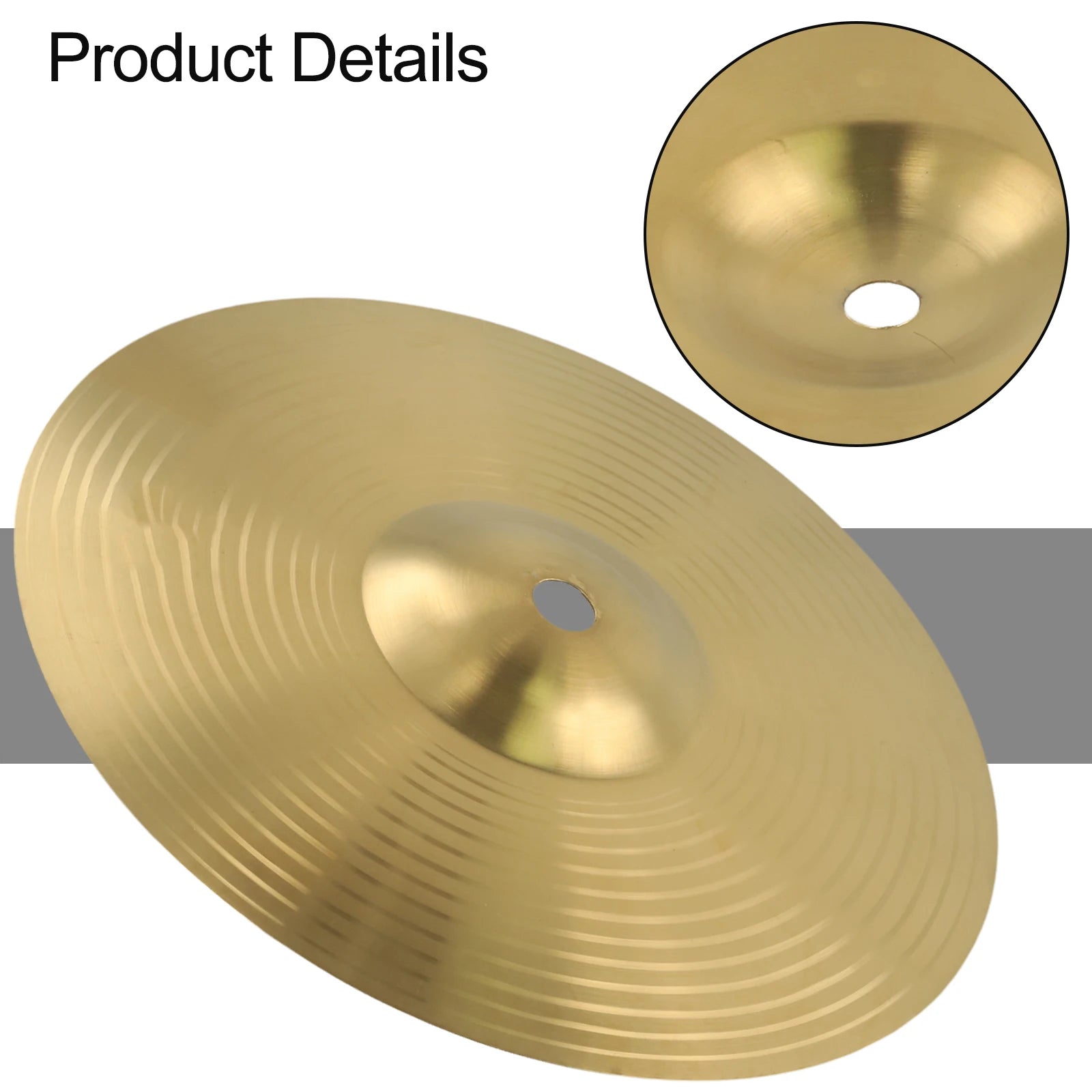 8/10Inch Drum Brass Cymbals Percussion Splash Crash Hi-Hat Jazz Drum Cymbal For Musical Instrument Part Drums Cymbal Oasis Select