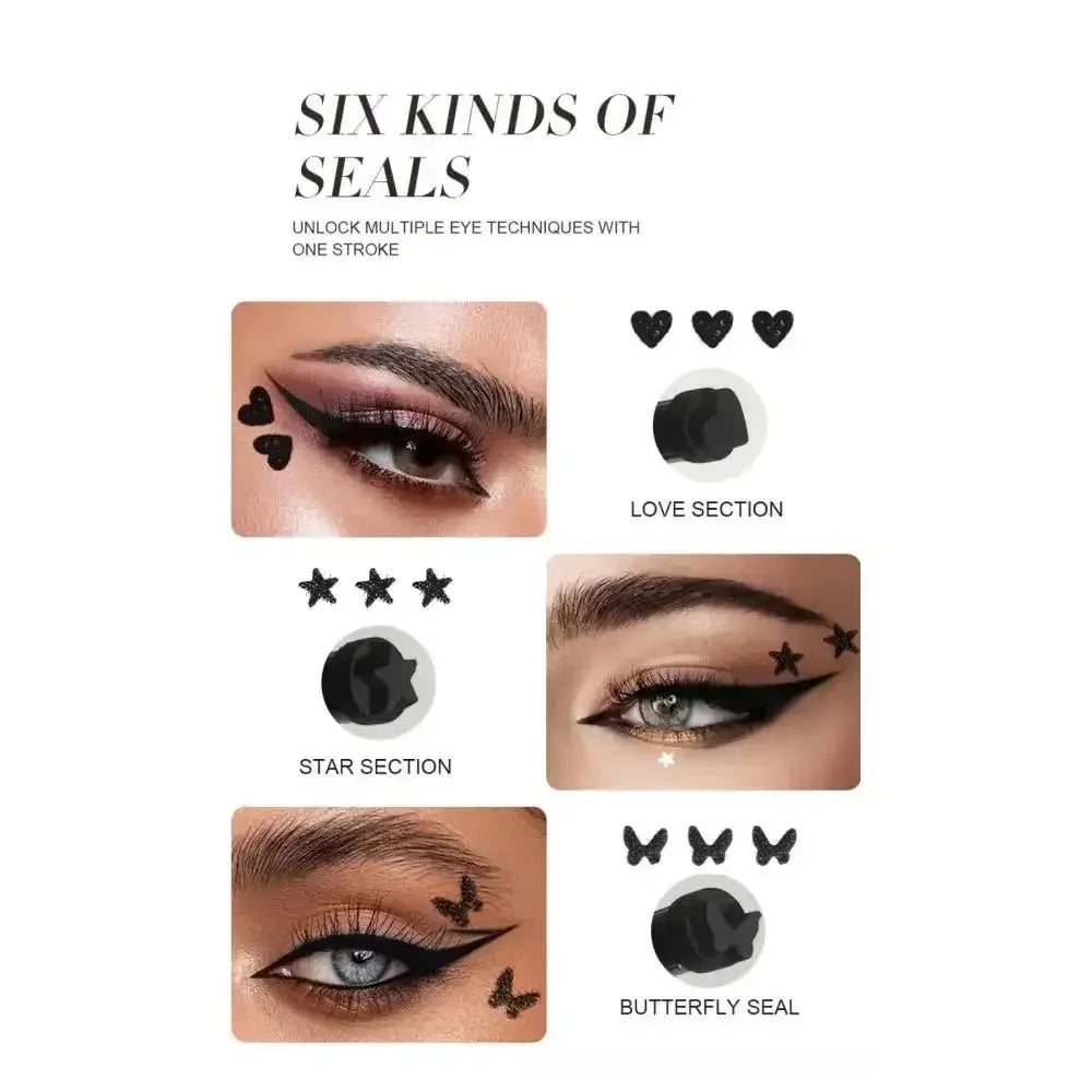 Fit Colors 6-Piece Stamp Liquid Eyeliner Set – Waterproof