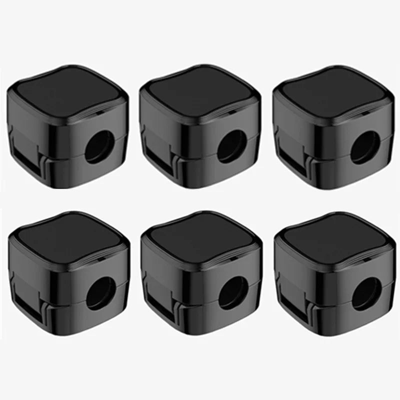 1/3/6PCS Magnetic Cable Clips Cable Smooth Adjustable Cord Holder Under Desk Cable Management Wire Keeper Cable Organizer Oasis Select 6 Pcs Black