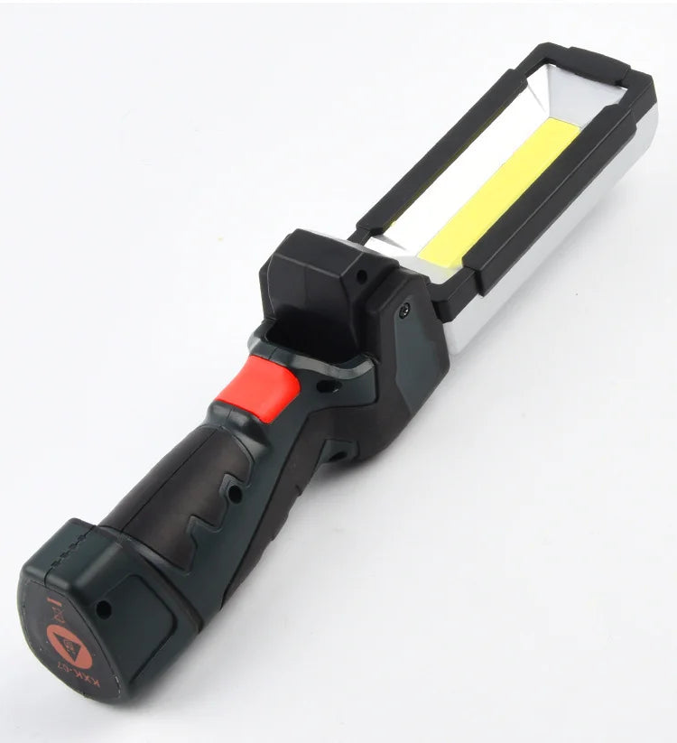 Portable COB LED Work Light Car Garage Mechanic Lamp USB Rechargeable Lnspection Lamp Torch Car Emergency Flashing Light Oasis Select KXK07-black
