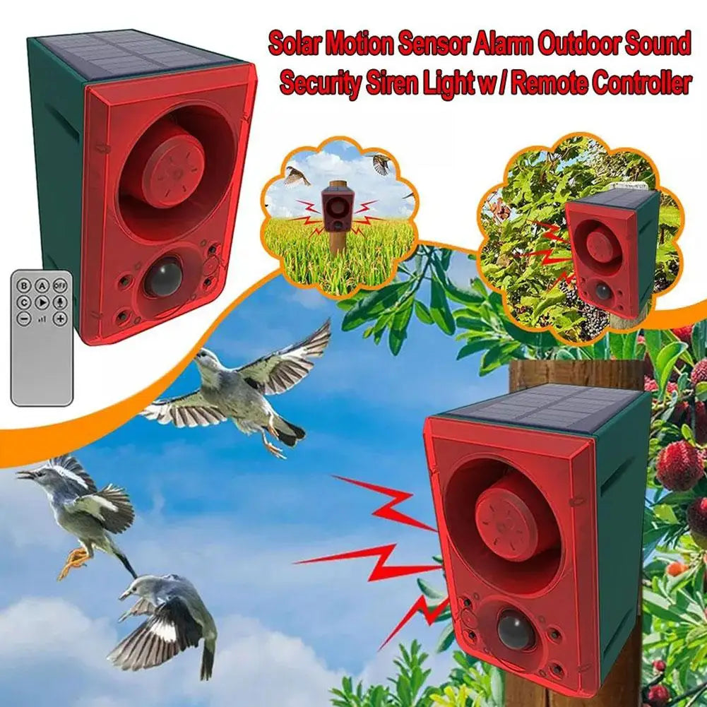 Solar Motion Sensor Animal Repeller Infrared Induction Anti-Wild Boar Dog Drive Professional Alarm Light Waterproof Outdoor Oasis Select