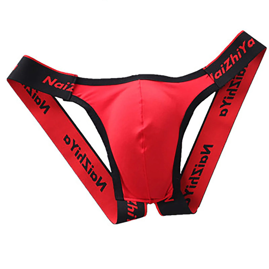 Men Sexy Gay Thongs Polyester Cueca Hombre Jockstrap Men Erotic Open Back Underwear Mens Erotic Low Waist Thong T Shape G String Oasis Select