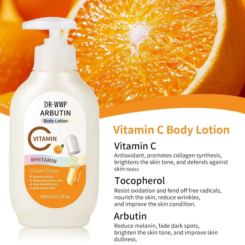AHA Fruit Acid Body Lotion 450ml – Whitening & Moisturizing Body Moisturizing Lotion Oasis Select