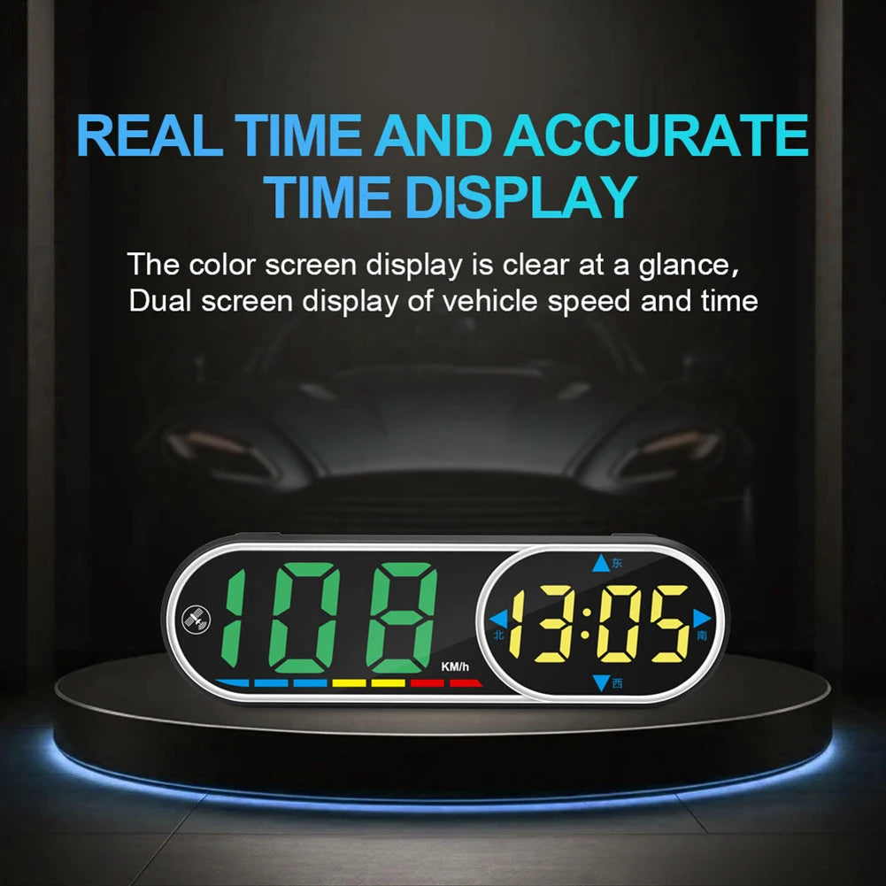 Car HUD Display with GPS Positioning and KM/H Digital Speedometer Dashboard Installable Head Up Display for Standard Fit Oasis Select