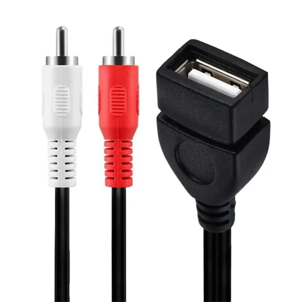 Male Plug USB Male to RCA Male Female Socket Extension Cable Audio Cable Video Extension Cables USB Female to RCA Male Cable Oasis Select