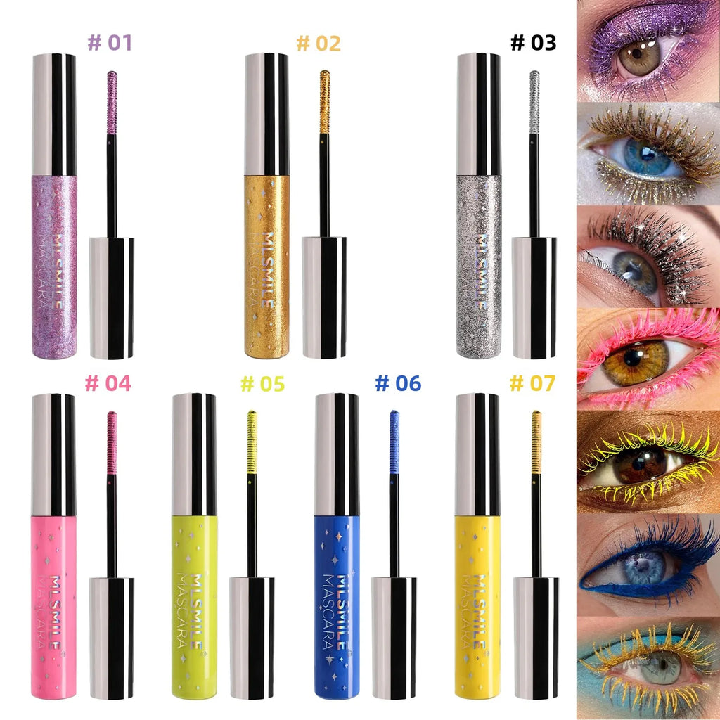 MLSMILE Glitter Pearlescent Mascara – Waterproof & Volumizing