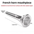 Professional Gold Silver Plated French Horn Mouthpiece Metal Copper Alloy French Horn Musical Instruments Oasis Select Silver