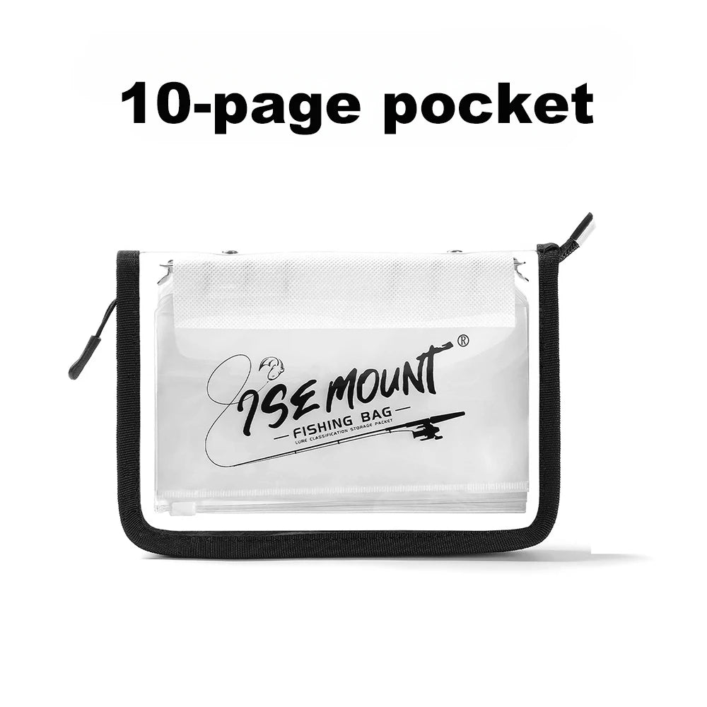 Transparent Luya Bait Bag PVC Partitioned Waterproof Storage Bag Portable Fishing Tackle Accessories Sorting Organizer Pouch Oasis Select 10-page pocket