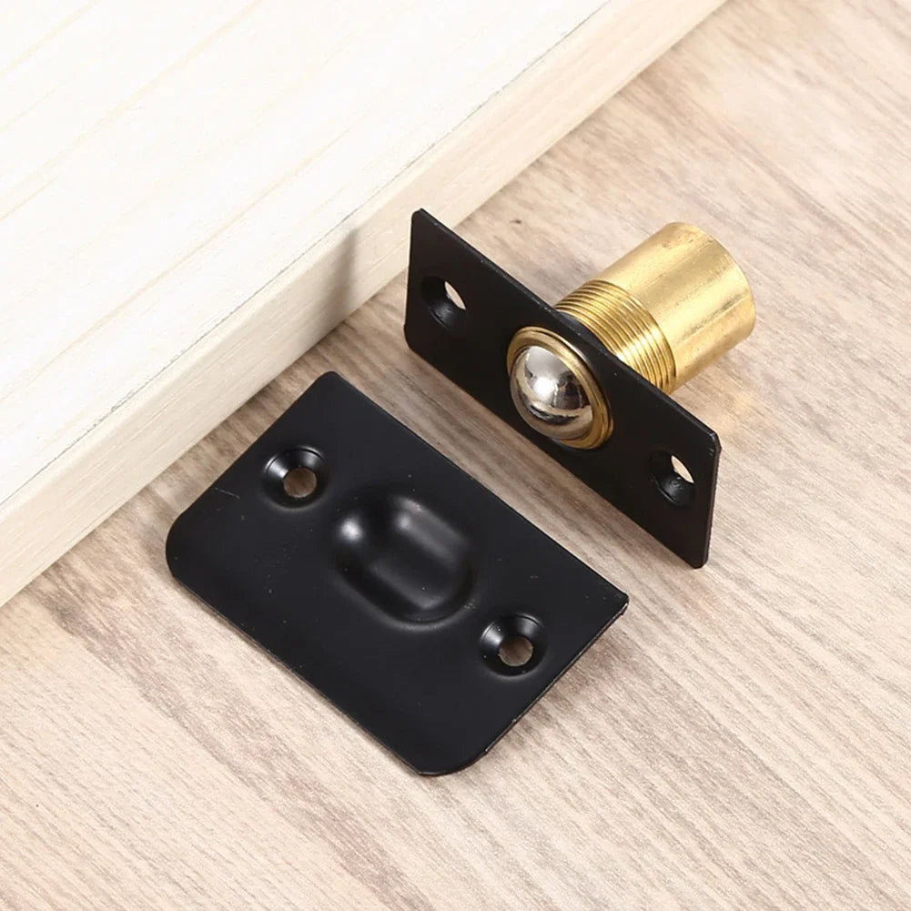 Cabinet Door Spring Ball Catch Latch With Copper And Stainless Steel Adjustable Lock Suitable For Wooden Doors And Closets