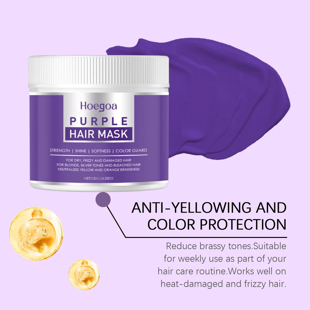 HOEGOA Hair Care Mask Relieve Dryness Repair Damage Eliminate Frizz Nourish Scalp Enhance Resilience Reduce Loss Hair Sooth Mask Oasis Select