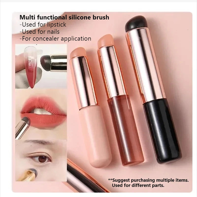 Nail Art Silicone Brush Reusable Mirror Powder Pigment Applying Manicure Tool Gradient Effect Nail Arts Silicone Applicator Oasis Select