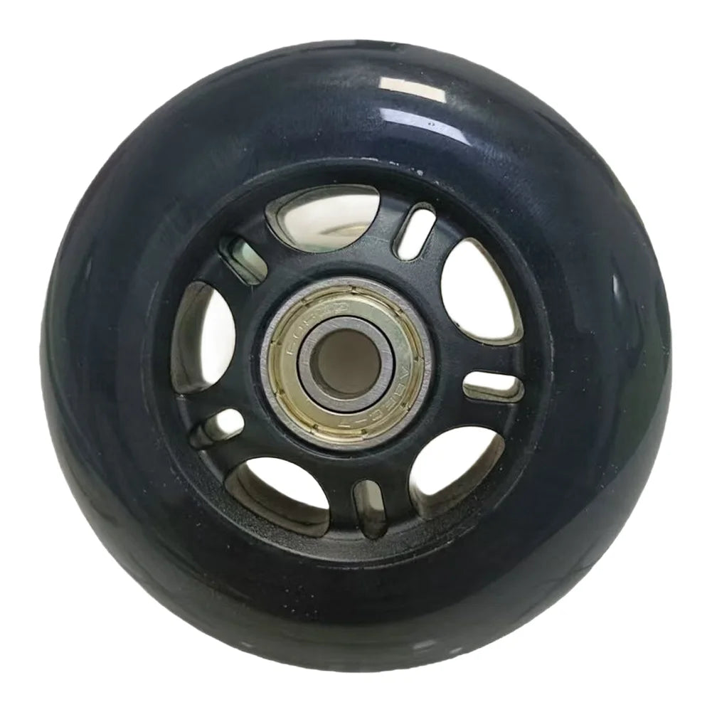 Black PU Rubber Single Row Inline Skate Wheels 72mm 76mm 80mm 84mm For Roller Skates Scooters Luggage Replacement Parts Oasis Select