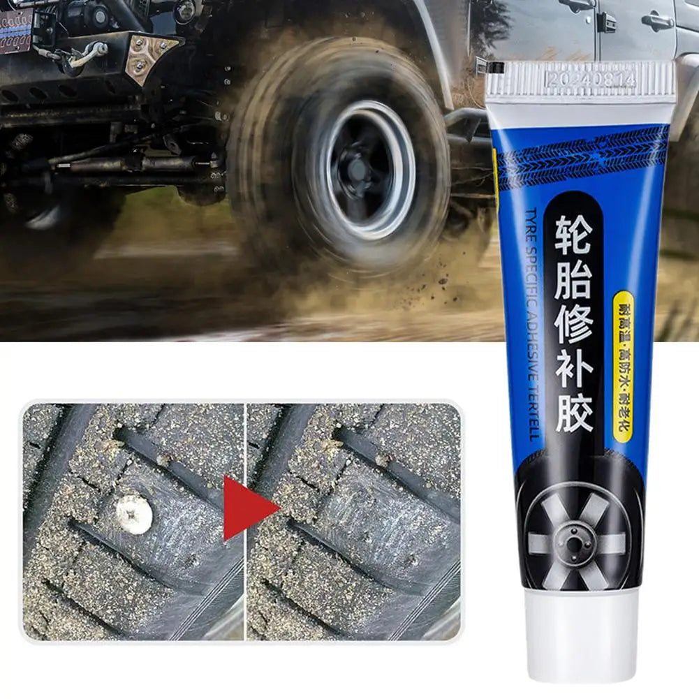 Car Tire Repair Adhesive Waterproof Heat Resistant Strong Glues Auto Instant Liquid Tyre Glue Vehicle Accessories Oasis Select