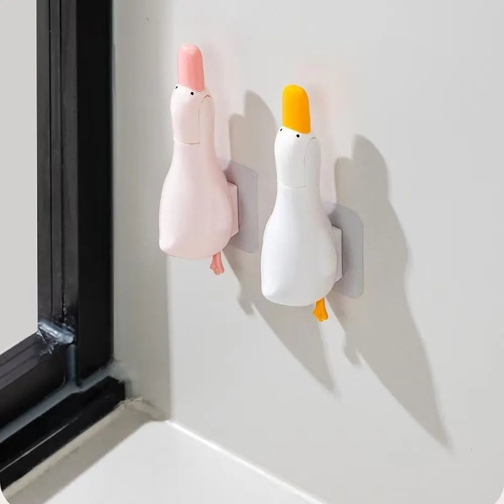 Multifunctional 2‑in‑1 Cute Duck Double‑head Cleaning Clip Dust Removal Shovel Bathroom Cleaner Tool With Drainage Hole Oasis Select