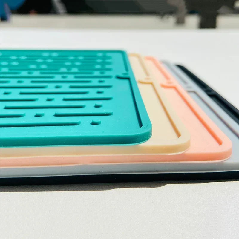 Silicone Dish Cup Drying Mat Anti-slip Sink Countertop Drain Pad Organizer Kitchenware Storage Protective Mat Kitchen Supplies Oasis Select