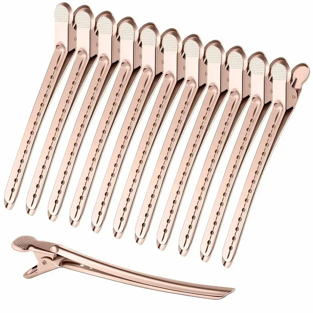 24-Pack Duck Bill Alligator Hair Clips – Rust-Proof Metal