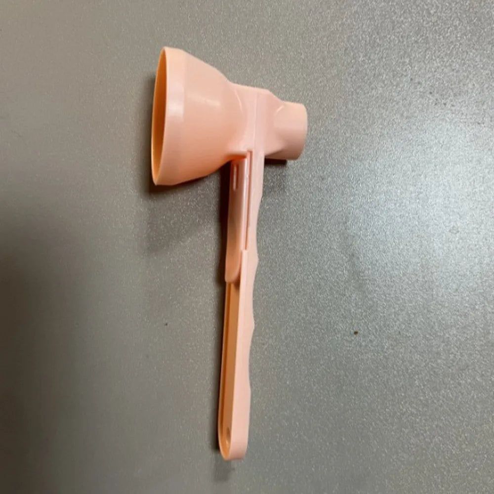 Creative Flling Coffee Scoop Funnel Plastic Reusable Sliding Scoop Funnel 2 in 1 Sliding Design Measuring Spoon Kitchen Gadgets Oasis Select Pink