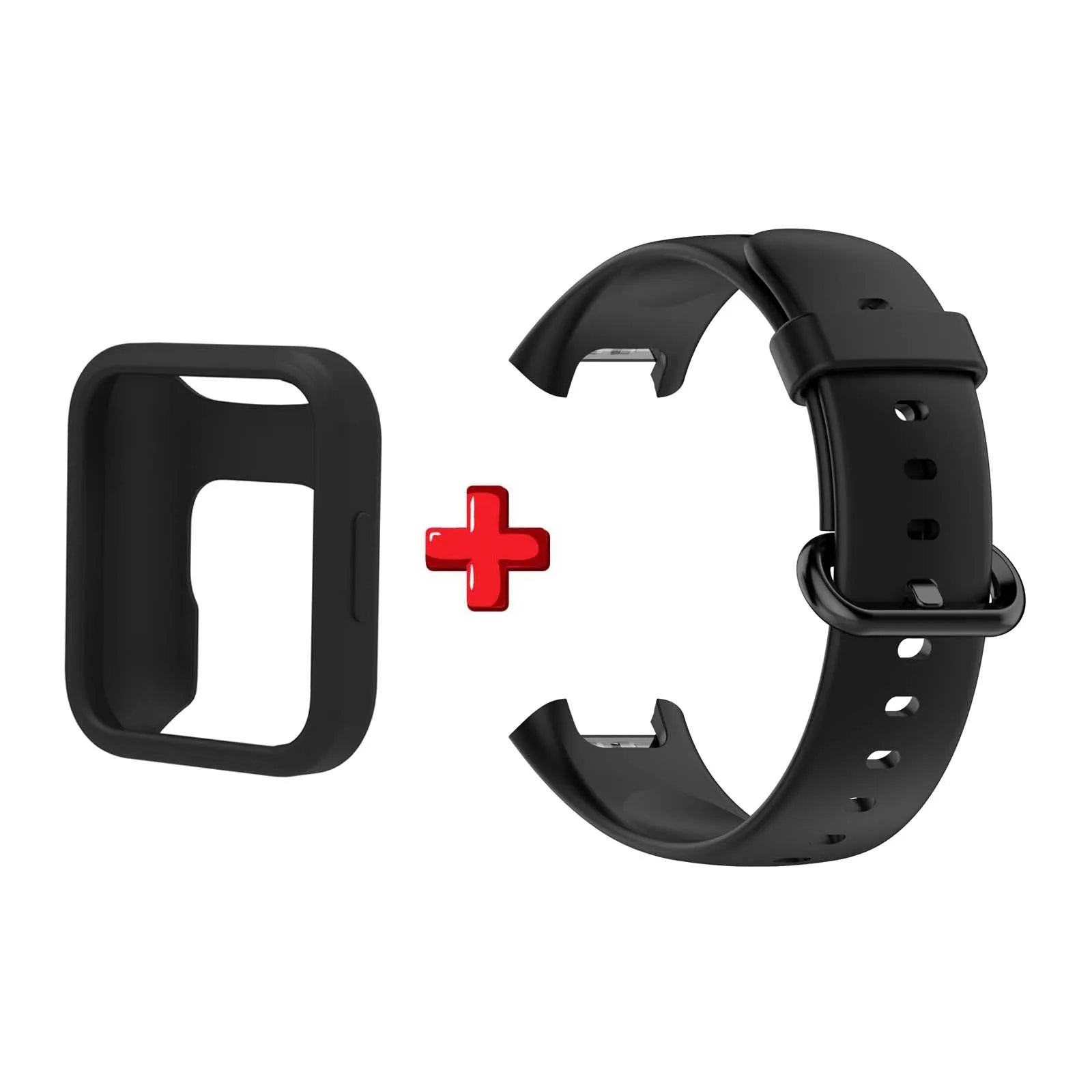 Silicone WatchBand Strap For Redmi Watch 2 Lite SmartWatch Band WristBand Redmi Watch 2 Protective Case Protector Cover Oasis Select black