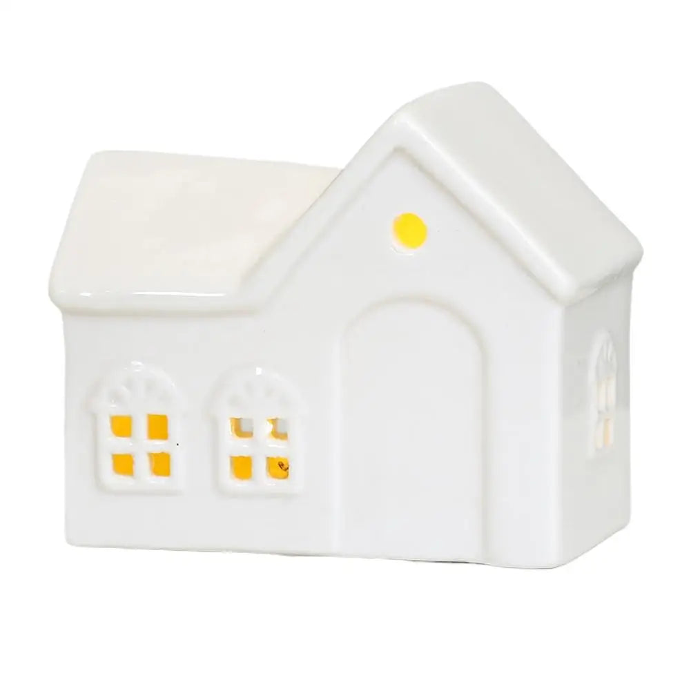LED Ceramic Christmas Village House | Handmade Holiday Ornament