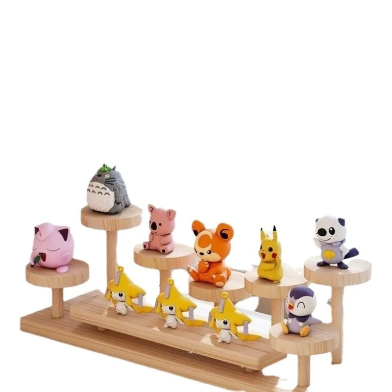 Solid Wood Stepped Display Rack – Plants, Decor & Cosmetics