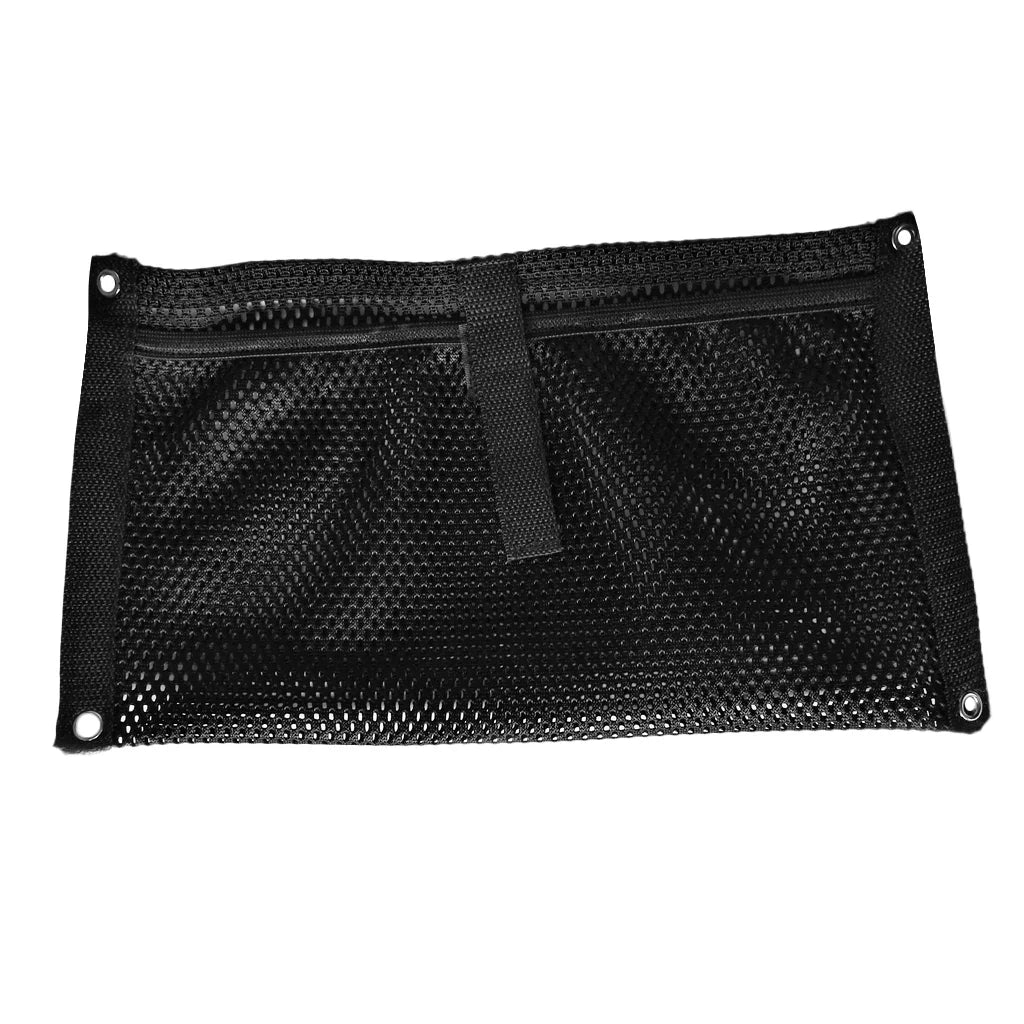 Kayak Dinghy Inner Wall Small Mesh Storage Bag with 304 SS Screws Canoe Mesh Side Pouch Gear Organizer Beer Can Holder for Boat Oasis Select