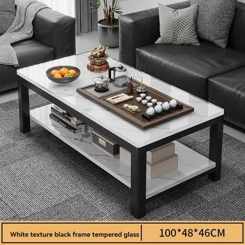 Tea table, living room, household, small apartment, next to sofa, office, marble patterned color tea table, tea table Oasis Select white B-100-50