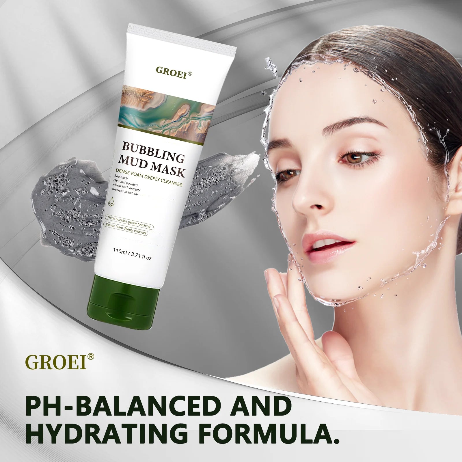 facial foam cleansing lotion deeply cleanses, removes dirt, absorbs oil, shrinks pores and cleanses the skin Oasis Select