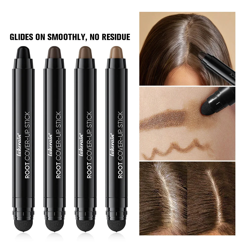 Hair Line Stick Pen Waterproof Hair Dye Pen & Brush Instantly Cover Grey White Hair Natural Hair Filling Hairline Shadow Makeup Oasis Select