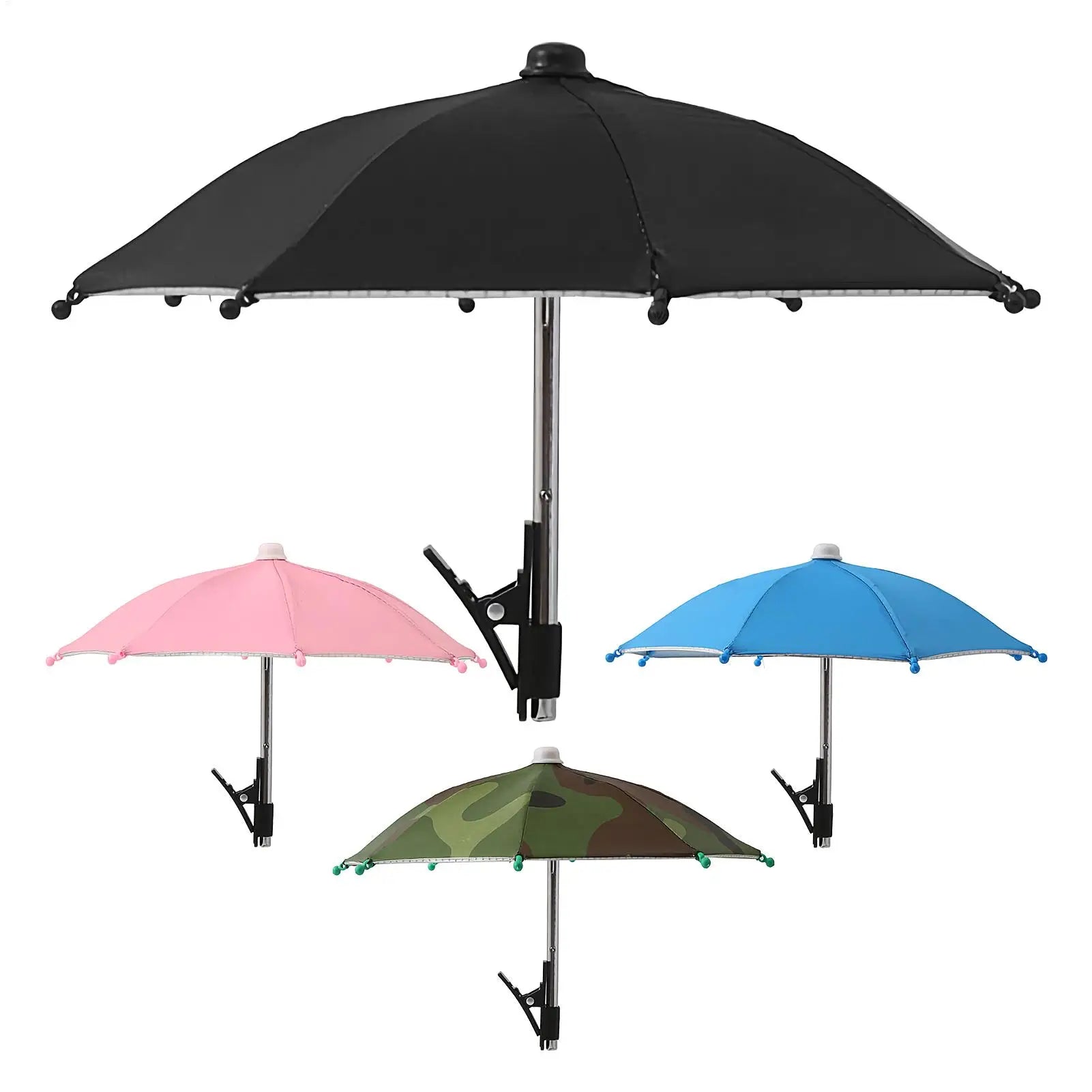 Phone Umbrella Mini Cell Phone Umbrella Holder with Clip for Sun Shade Cell Phone Umbrella Phone Clip Outdoor Anti-Glare Sunshad Oasis Select