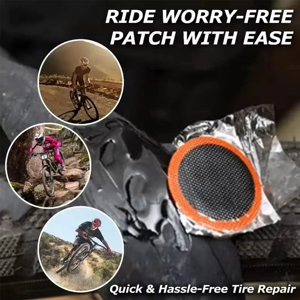 Portable 13-Piece Bike Tire Patch Kit – Inner Tube Repair Set