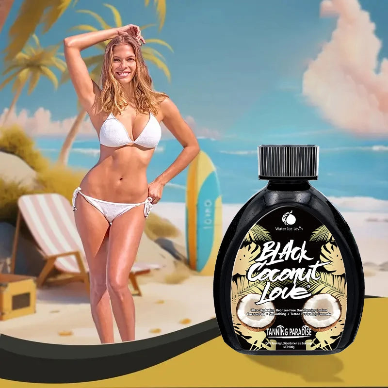 Tanning Lotion - Rich in Ceramide, Glycerin, Mineral Oil, and Collagen, It Moisturizes the Skin and Allows You to Achieve a Coppery and Deep Brown Color Oasis Select