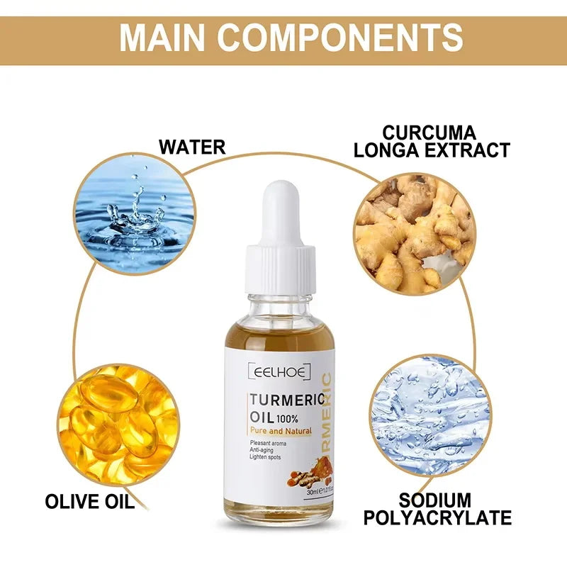 Turmeric Oil Dark Spot Brightening Facial Serum | eelhoe Brightening Face Serum Oasis Select