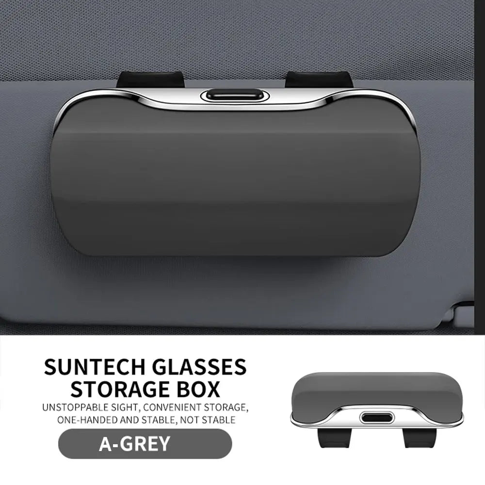 Car Sun Visor Glasses Holder – Snap-On Eyeglass Case